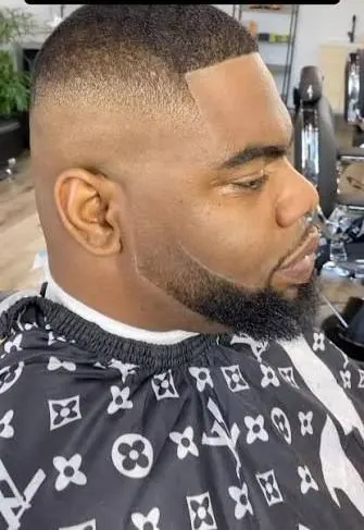 Zero fade with beard shape-up